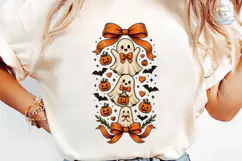 Cute Ghost Halloween PNG Sublimation Des Product Image 6