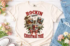 Rockin Around Christmas Tree PNG Shirt Product Image 2