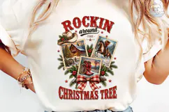Rockin Around Christmas Tree PNG Shirt Product Image 6