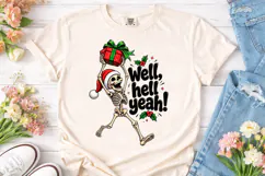 Well Hell Yeah Skeleton PNG Shirt Design Product Image 2
