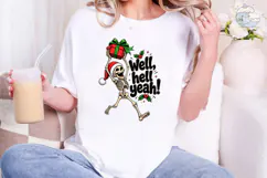 Well Hell Yeah Skeleton PNG Shirt Design Product Image 4