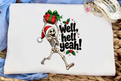 Well Hell Yeah Skeleton PNG Shirt Design Product Image 5