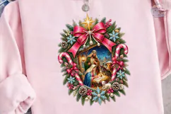 Nativity Christmas PNG Sublimation Shirt Product Image 3