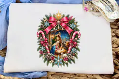 Nativity Christmas PNG Sublimation Shirt Product Image 5