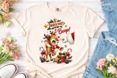 North Pole Boop Reindeer PNG Sublimation Product Image 1