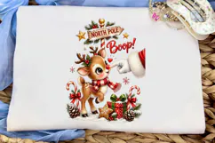 North Pole Boop Reindeer PNG Sublimation Product Image 5