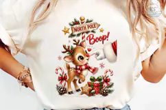 North Pole Boop Reindeer PNG Sublimation Product Image 6
