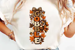 Gobble Fall Vibes PNG Sublimation Design Product Image 3