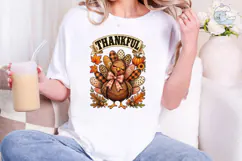 Thankful Turkey Fall PNG Sublimation Des Product Image 4