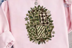 Merry Plaid Christmas PNG Sublimation De Product Image 3