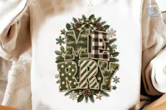 Merry Plaid Christmas PNG Sublimation De Product Image 4