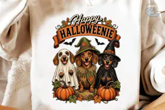 Happy Halloweenie Dachshund PNG Shirt De Product Image 3