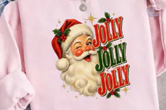 Jolly Santa PNG Shirt Design Sublimation Product Image 3