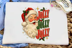 Jolly Santa PNG Shirt Design Sublimation Product Image 5