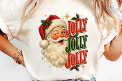 Jolly Santa PNG Shirt Design Sublimation Product Image 6
