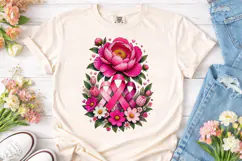 Breast Cancer Awareness Pink Ribbon PNG Product Image 2