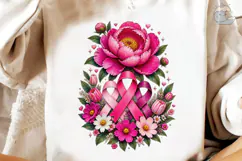 Breast Cancer Awareness Pink Ribbon PNG Product Image 4