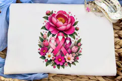Breast Cancer Awareness Pink Ribbon PNG Product Image 6