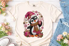 Christmas Penguin PNG Sublimation Shirt Product Image 2