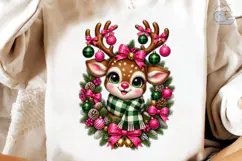 Cute Reindeer Christmas PNG Sublimation Product Image 4
