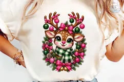 Cute Reindeer Christmas PNG Sublimation Product Image 6