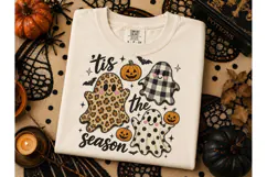 Tis The Season Halloween Ghost PNG Tee Product Image 3