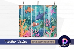 Underwater world illustration Tumbler PNG Design Product Image 1