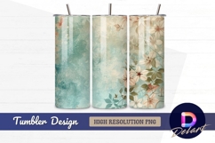 Floral vintage background for Tumbler PNG Design Product Image 1
