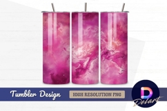 Abstract pink nebula cosmic tumbler wrap design Product Image 1