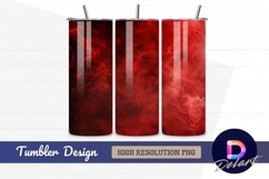 Abstract red smoke Tumbler PNG Design Product Image 1