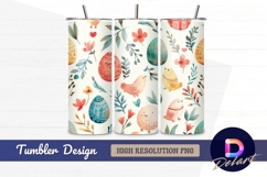 Elegant white and gold floral Tumbler PNG Design Product Image 1