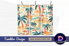 Tropical beach summer Tumbler PNG Design Product Image 1