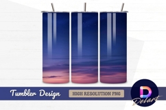 Night sky twilight starry background Tumbler PNG Design Product Image 1