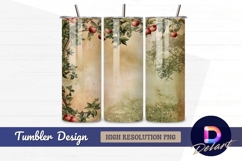Vintage apple orchard botanicalTumbler PNG Design Product Image 1