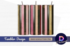 Colorful stripes with distressed texture Tumbler PNG Design Product Image 1