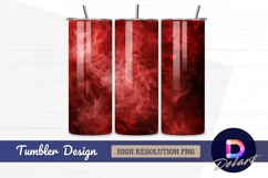 Red smoke abstract Tumbler PNG Design Product Image 1
