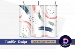 Watercolor brush strokes seamless Tumbler PNG Design Product Image 1