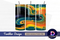 Abstract universe swirl liquid Tumbler PNG Design Product Image 1