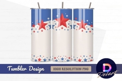 Patriotic stars background for Tumbler PNG Design Product Image 1