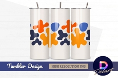Colorful abstract pattern tumbler wrap design Product Image 1