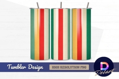 Retro colored vertical stripes Tumbler Wrap PNG Design Product Image 1