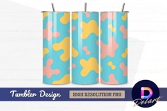Colorful abstract shapes Tumbler Wrap PNG Design Product Image 1