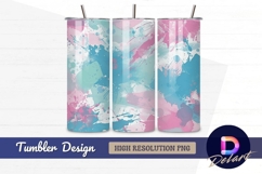 Abstract watercolor painting pink Tumbler PNG Design Product Image 1