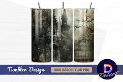 Dark gothic castle Tumbler PNG Design Product Image 1