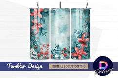 Tropical floral Tumbler PNG Design Product Image 1