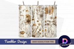 Elegant floral pattern for Tumbler PNG Design Product Image 1