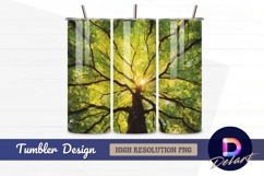 Sun shining through tree canopy Tumbler PNG Design Product Image 1