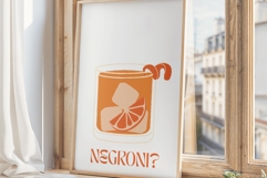 Negroni Print- Spritz Poster- Drink Lover Wall Art Product Image 3