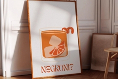 Negroni Print- Spritz Poster- Drink Lover Wall Art Product Image 1