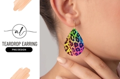 Rainbow Leopard Print Pattern with Black Spots Product Image 1